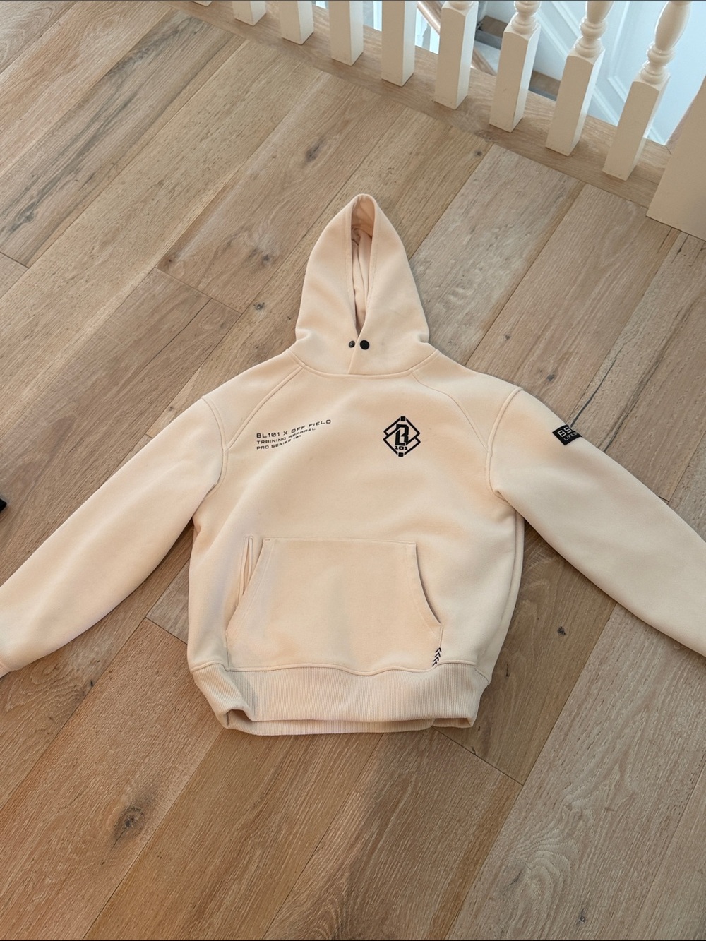 Baseball Lifestyle Kids Cream Logo Hoodie